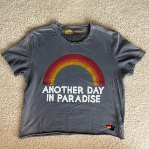 Aviator Nation Another Day In Paradise Crop Tee